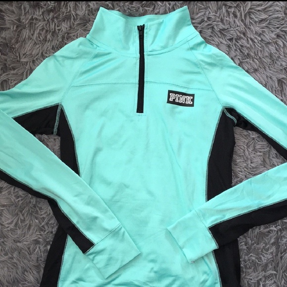 PINK Victoria's Secret Tops - PINK real and black quarter zip